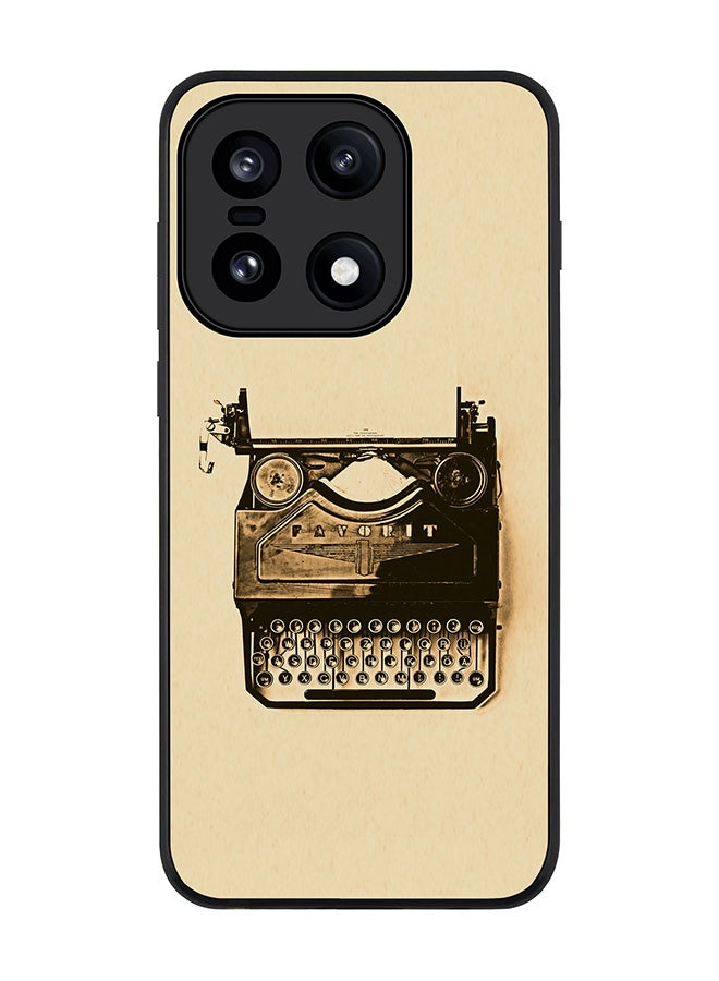 For OnePlus 15 Case,Slim fit Camera Protection, Shockproof Thin Phone cover  - Typewriter